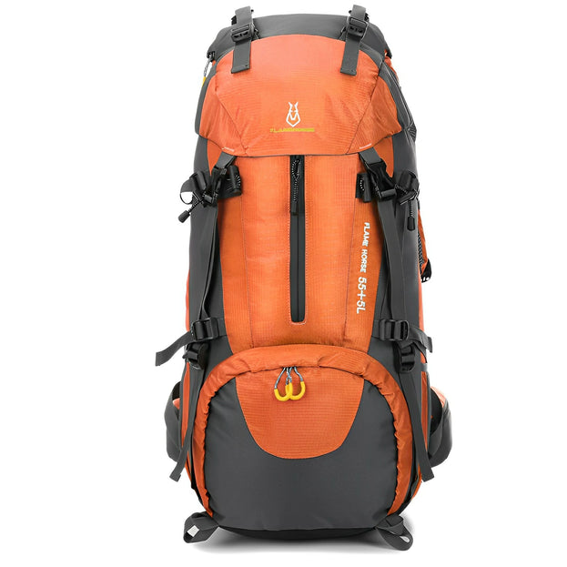 60L Waterproof Nylon Hiking Backpack - FLAMEHORSE