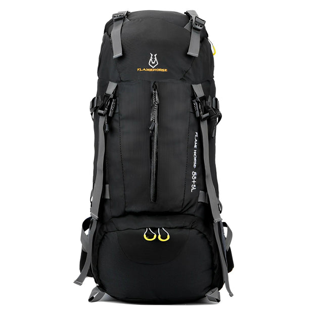 60L Waterproof Nylon Hiking Backpack - FLAMEHORSE