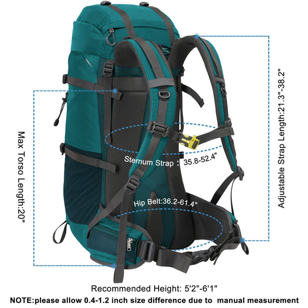 50L All-Purpose Waterproof Hiking Backpack - NEVO RHINO