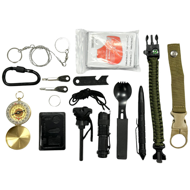 10-in-1 Outdoor Survival Gear Kit