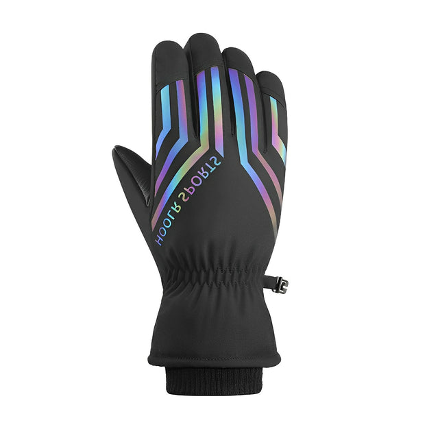 Waterproof Solid-Color Winter Gloves - Stylish & Snow-Ready